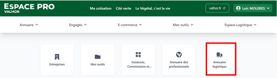 Présentation module logistique
